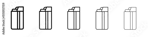 lighter icon vector thin outline style sign