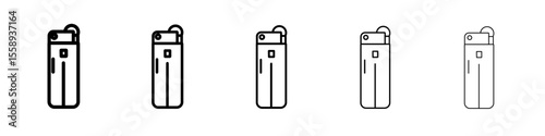 Lighter Icon Single vector thin outline style sign