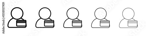 Lungs Icon vector thin outline style sign