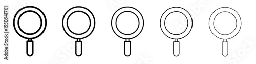pan icon vector thin outline style sign