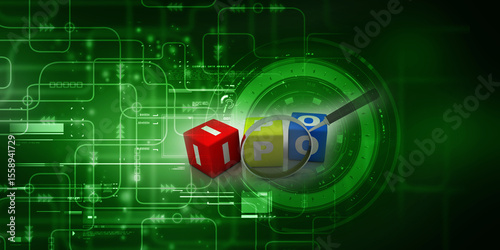 3d illustration initial public offering concept