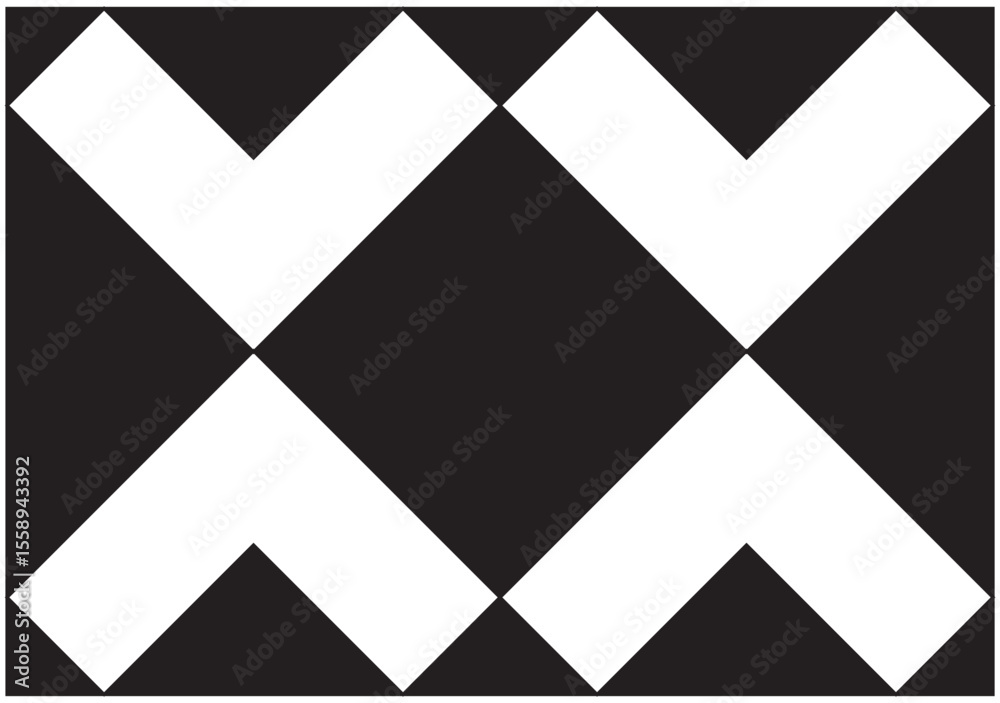 Fototapeta premium Black Geometry Abstract