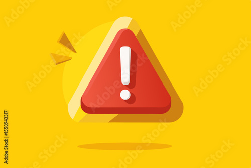 Red Triangle Exclamation Mark Warning Sign Alert Notification