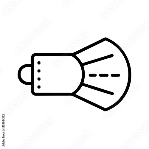 Shutter icon design in minimalistic style with clean lines  