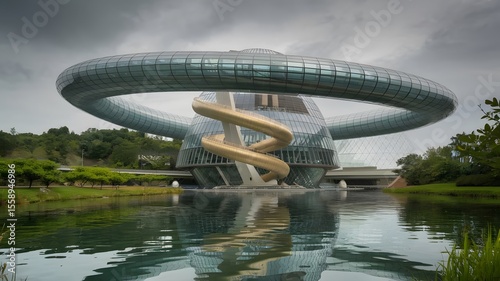Sleek Futuristic Building with Modern Design