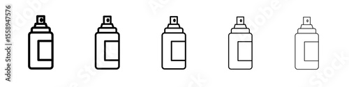 spray cion vector thin outline style sign