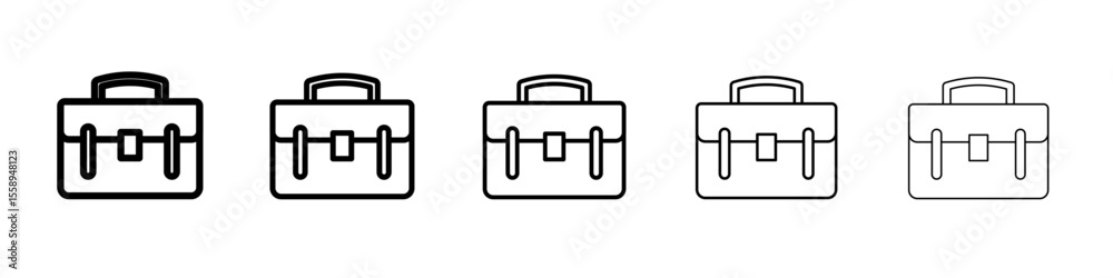 suitcase icon vector thin outline style sign suitcase icon vector thin outline style sign