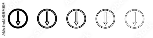 submit progress icon vector thin outline style sign