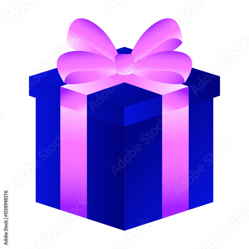 Present gift box surprise celebration vector illustration