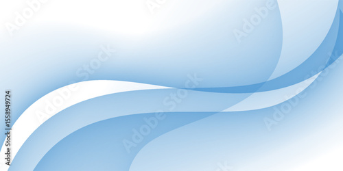 Abstract blue background. wave modern