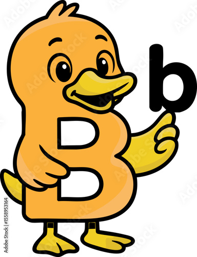 duck for the letter b