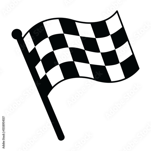 Racing flag icon