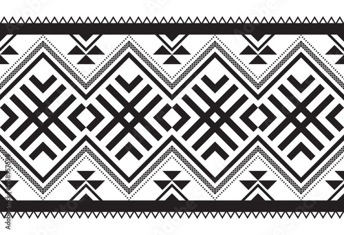 Geometric ethnic oriental seamless pattern traditional design. Design for background, carpet, wallpaper, clothing, wrapping, fabric, scarf. Embroidery style. American patterns. Boho motif.