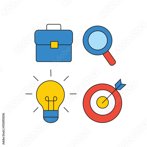 finance icon vector art design
