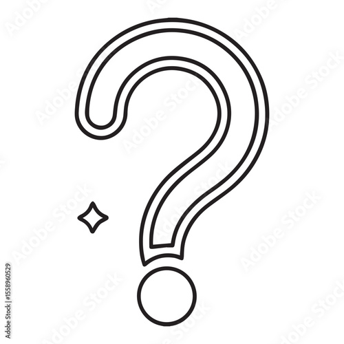 question mark on a white background