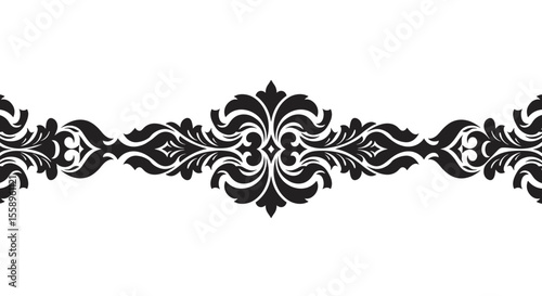 Ornate floral borders vector illustration for elegant designs