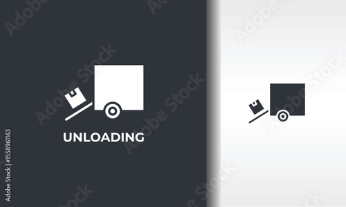Unloading Vector, Icon Or Logo Sign Isolated Symbol Illustration