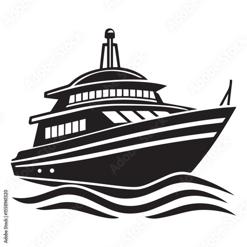 silhouette of a boat