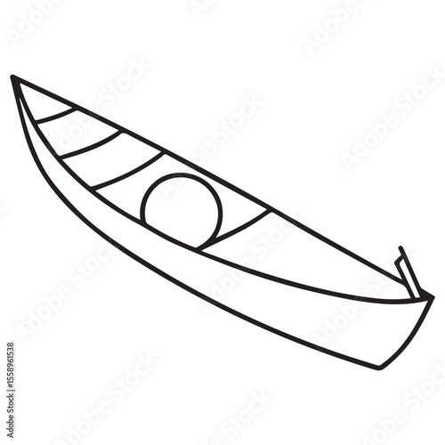 vector illustration of a boat