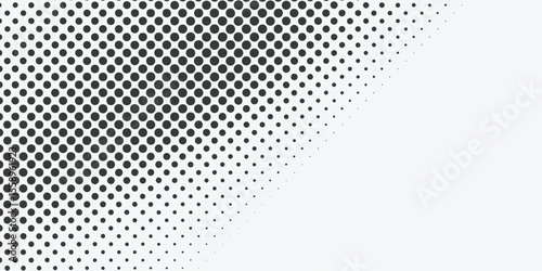 Grunge halftone gradient background. Faded grit noise texture. White and black sand wallpaper. Retro pixelated  modern arts