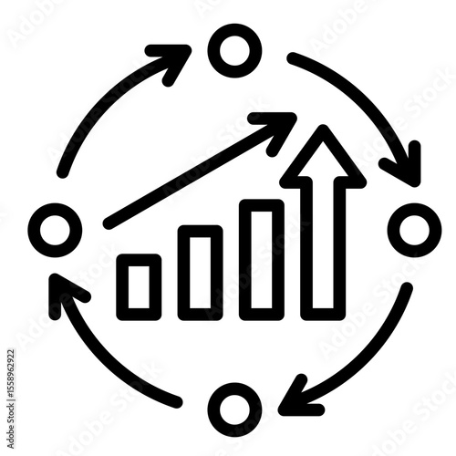 Continuous Improvement  Icon Element For Design