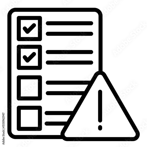 Risk Assessment  Icon Element For Design