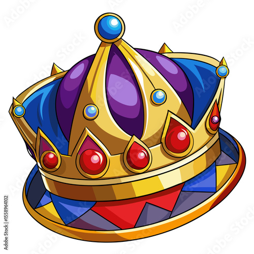 golden crown isolated on white