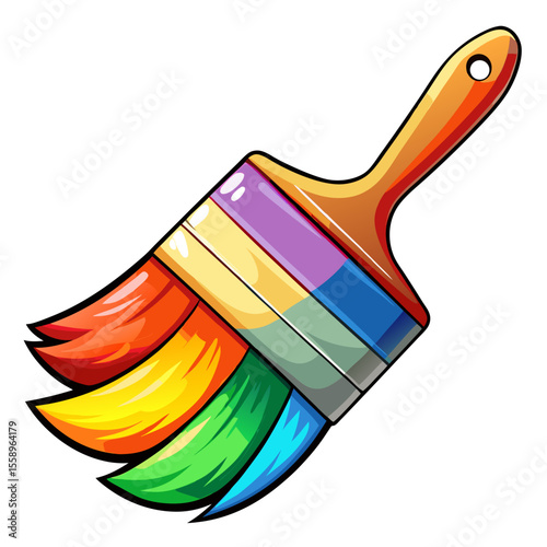 paint brush vector illustration