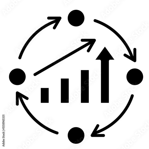 Continuous Improvement  Icon Element For Design