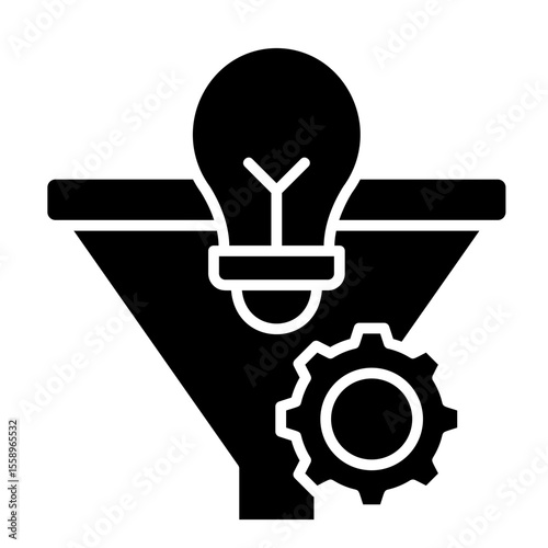 Innovation Funnel  Icon Element For Design