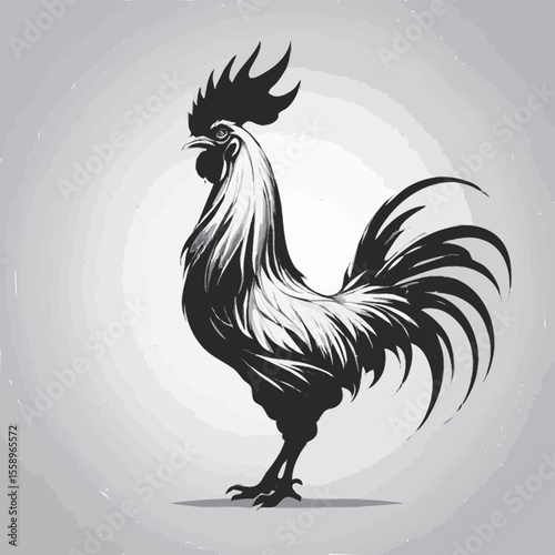 rooster vector illustration