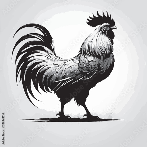 rooster vector illustration