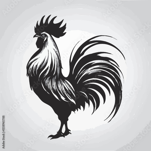 rooster vector illustration