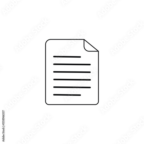 visual design of a symbol or icon in the form of a document