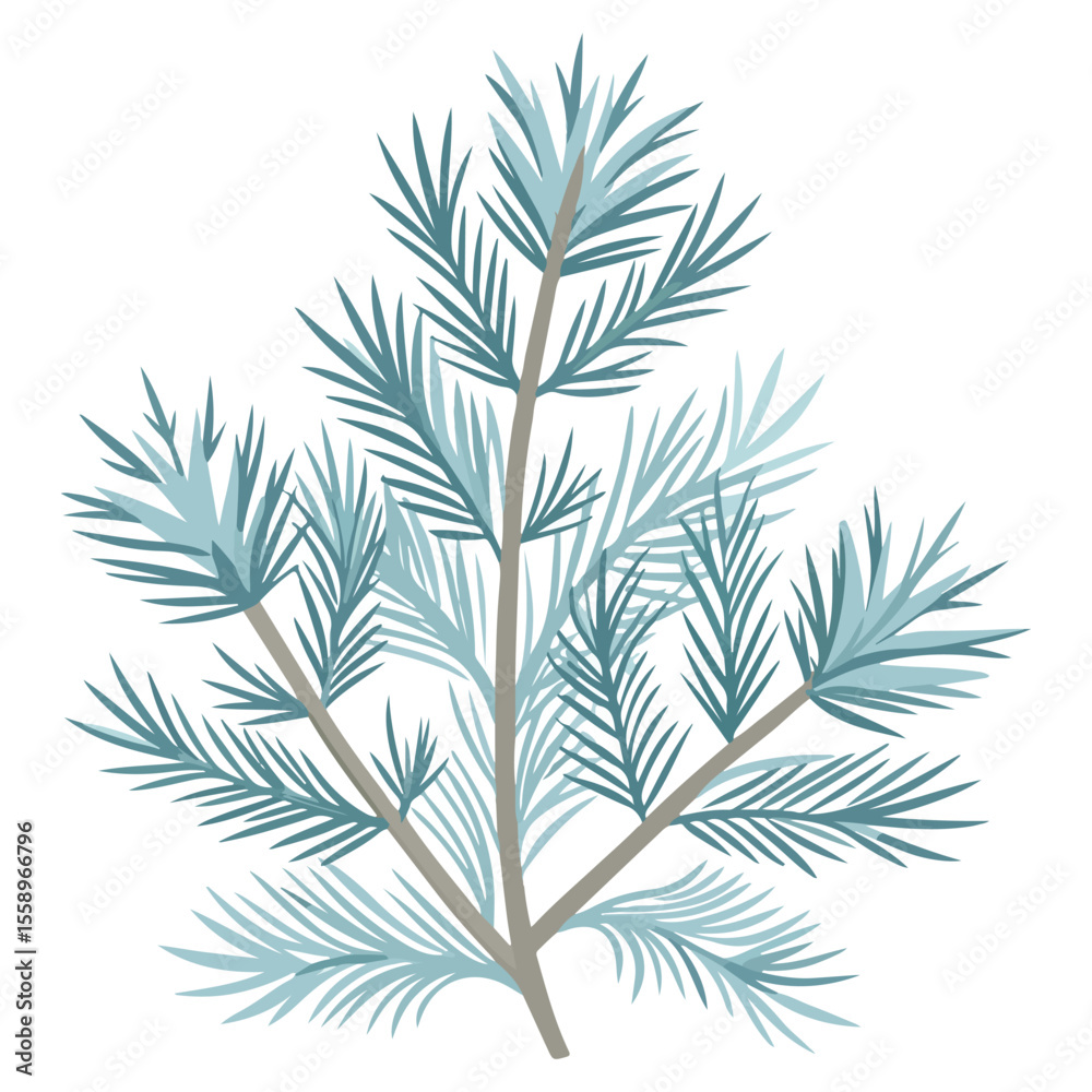 vector illustration of a pine tree