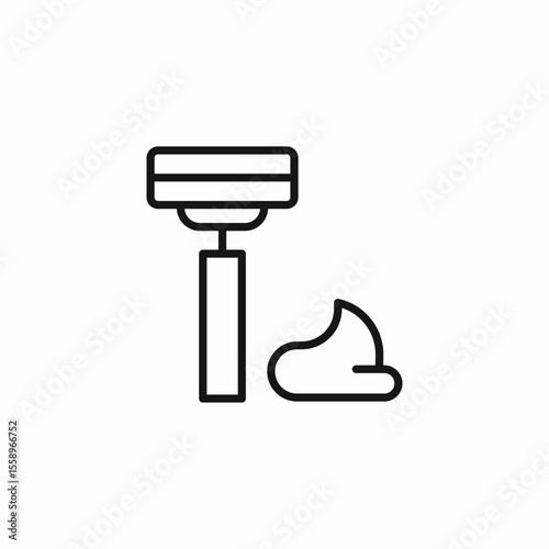 razor shaving icon sign vector