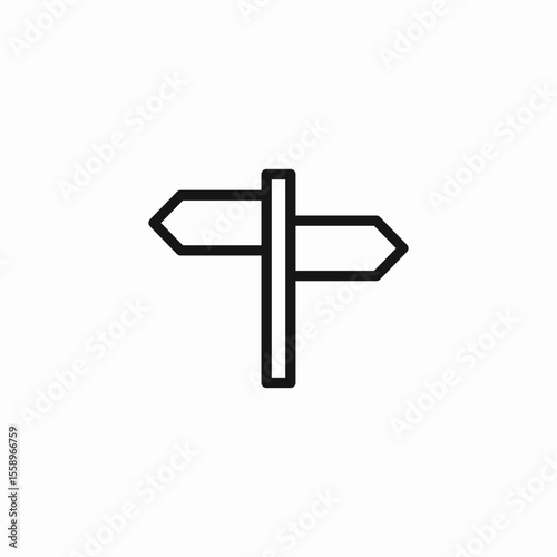 road sign directions icon sign vector