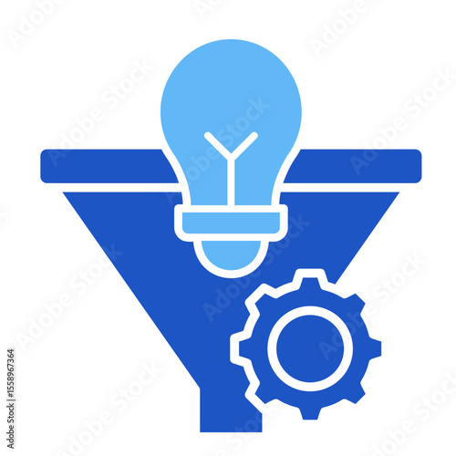 Innovation Funnel  Icon Element For Design