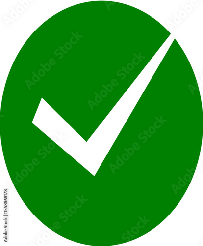Verified Check Mark Vector Icon - Approved, Correct & Done Symbol Graphic