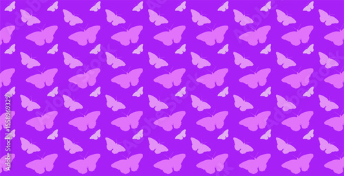 vector background design with magenta and purple gradient colors with butterfly theme