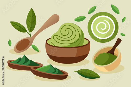 Matcha Green Tea Elements Collection