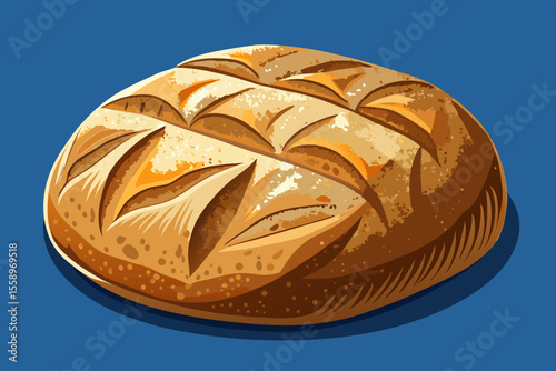 Artisan Bread with Intricate Cuts