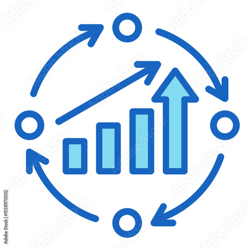 Continuous Improvement  Icon Element For Design