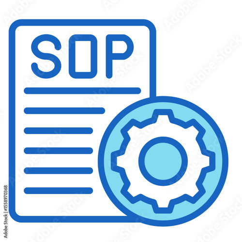 Standard Operating Procedure  Icon Element For Design
