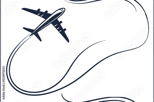 vector illustration of a plane
