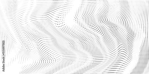 Background with monochrome dotted texture. Polka dot pattern template. vector ilustration
