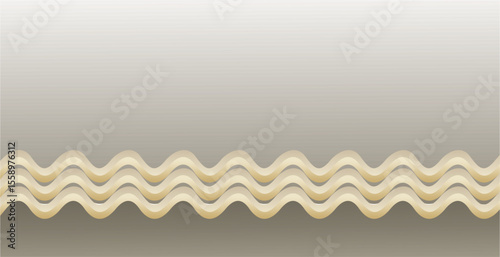 composition of empty space and abstract geometric curved lines in golden brown as background inspiration