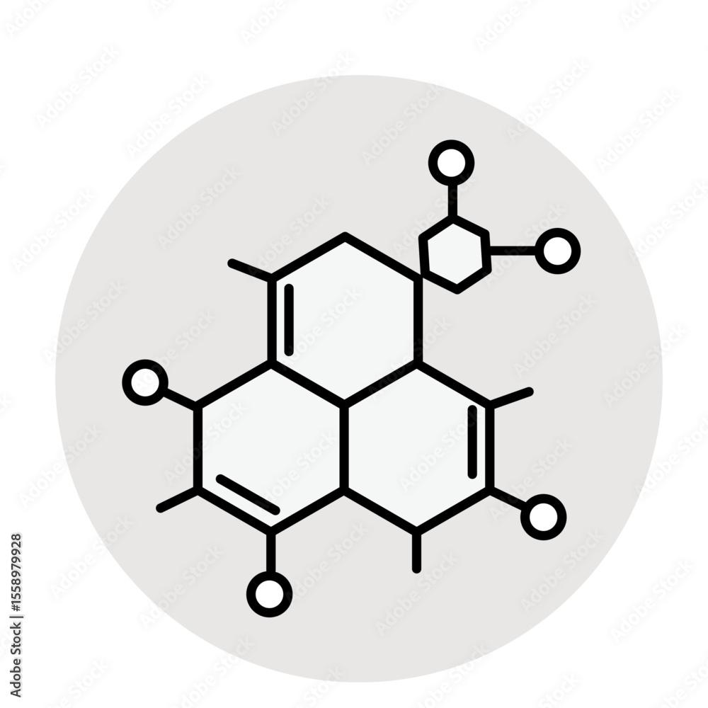 Fototapeta premium molecole icon 