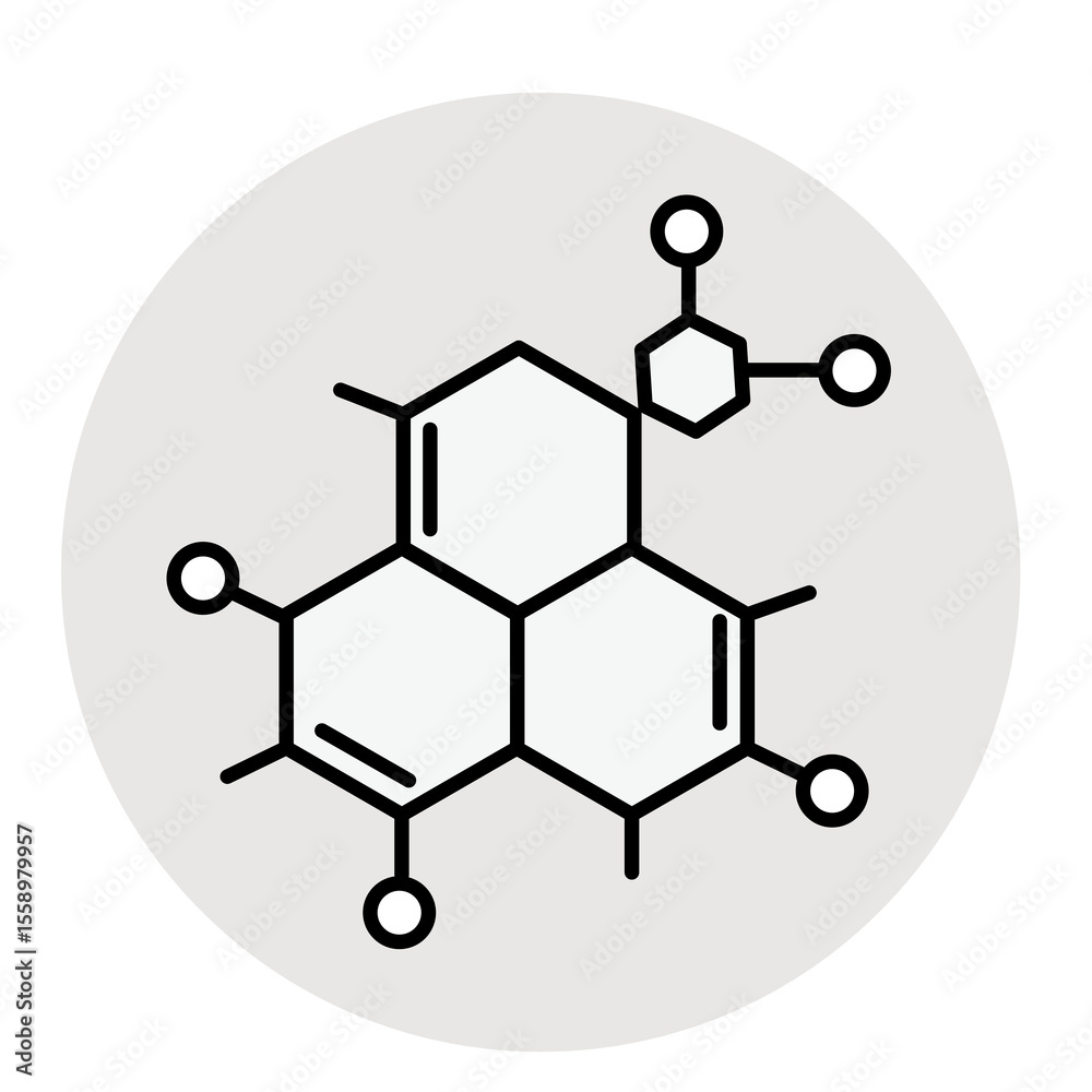 Fototapeta premium molecole icon 