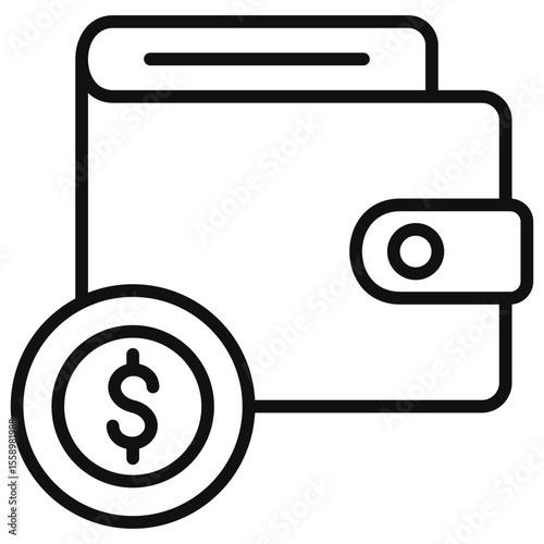 Wallet Outline Icon